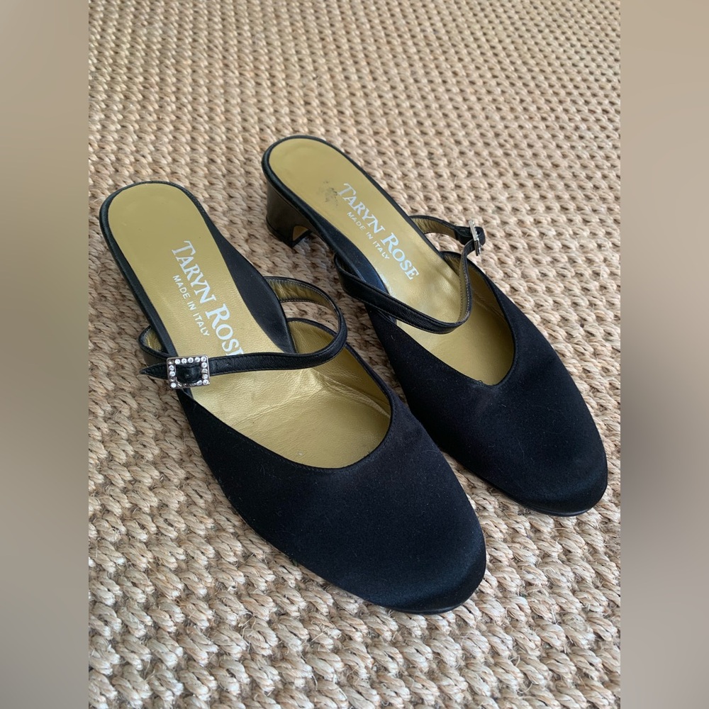 Mule Slingback Kitten Heel Rhinestone